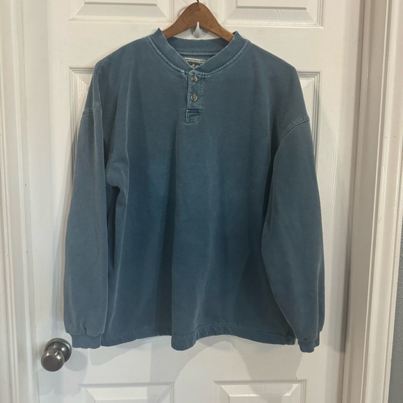 mcintosh & seymour Other - Vintage McIntosh Seymour Sweatshirt Blue Cotton Button Crew Pullover Size Large